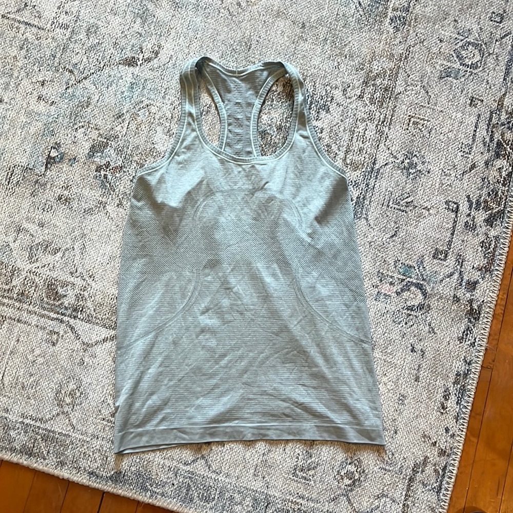 Light blue swiftly tech tank top